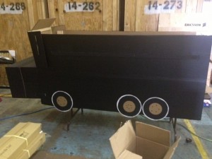 Our "racing truck" being built in our warehouse