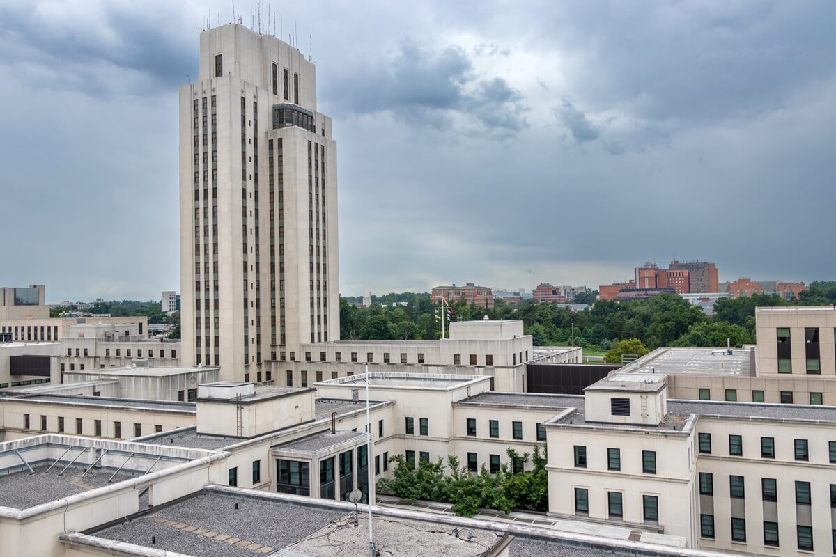 historic tower at walter reed national military medical center Bethesda Maryland